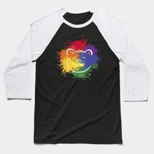 Pride Colors Bear 2016 Baseball T-Shirt